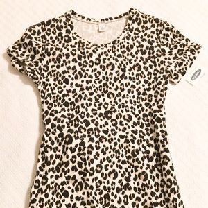 Leapord print long dress